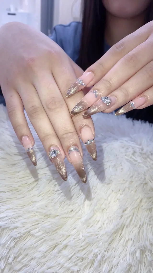 ネイル チークネイル 桜ネイル フレンチネイル ジェルネイル グラデーション Hara Nail 【持ち込みOK】のネイルデザイン