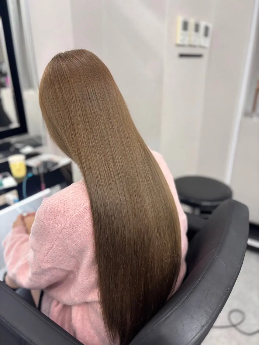 ロング カラー ベージュカラー ブリーチ ミルクティーベージュ ヘアカラー りくや/エクステ /モテ髪/レイヤーのヘアスタイル