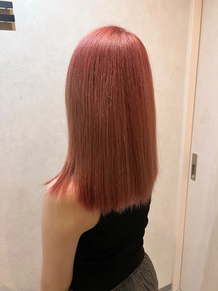 ミディアム カラー カット ヘアカラー トリートメント 🌿海山龍馬🌿前髪 /顔まわり/レイヤーのヘアスタイル