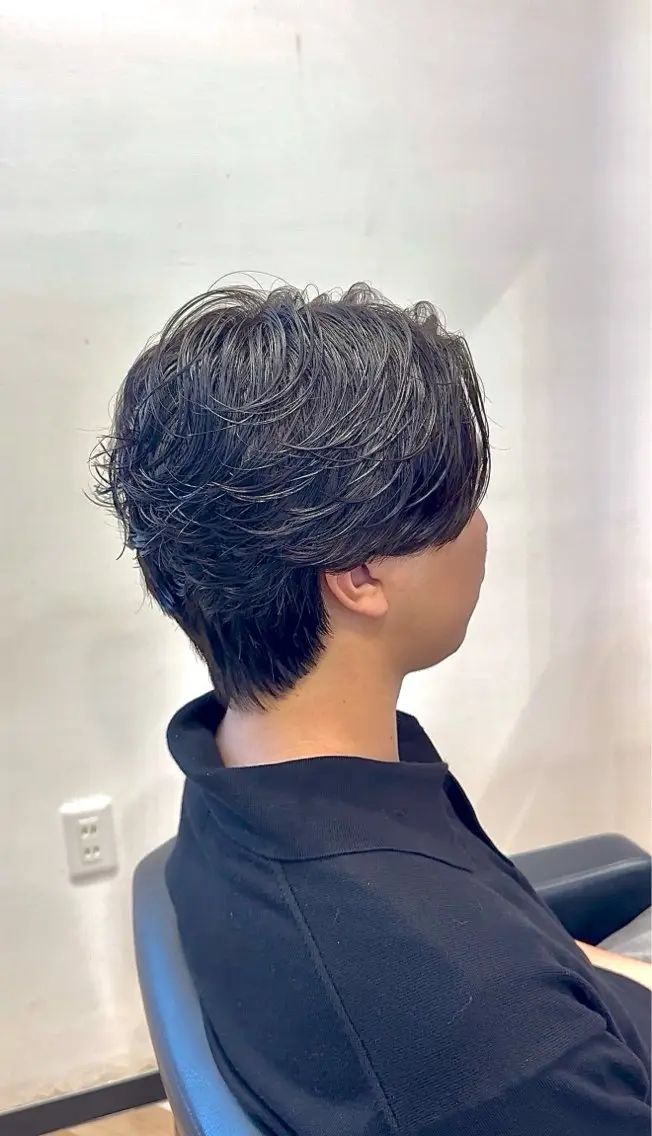 パーマ メンズ メンズパーマ ✨艶/縮毛/カット 長岡/剣持快吏✨のヘアスタイル