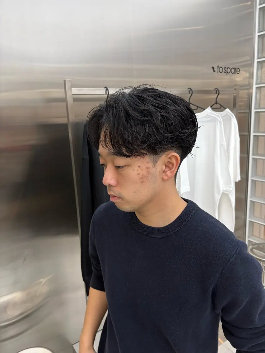 ショート パーマ メンズ カット パーマ fifth 桐山 蒼史のヘアスタイル