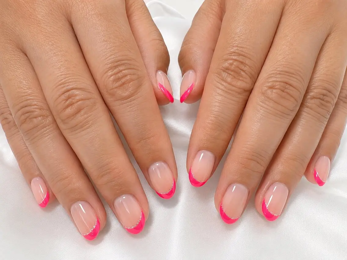 ネイル フレンチネイル ピンク VI NAILのネイルデザイン