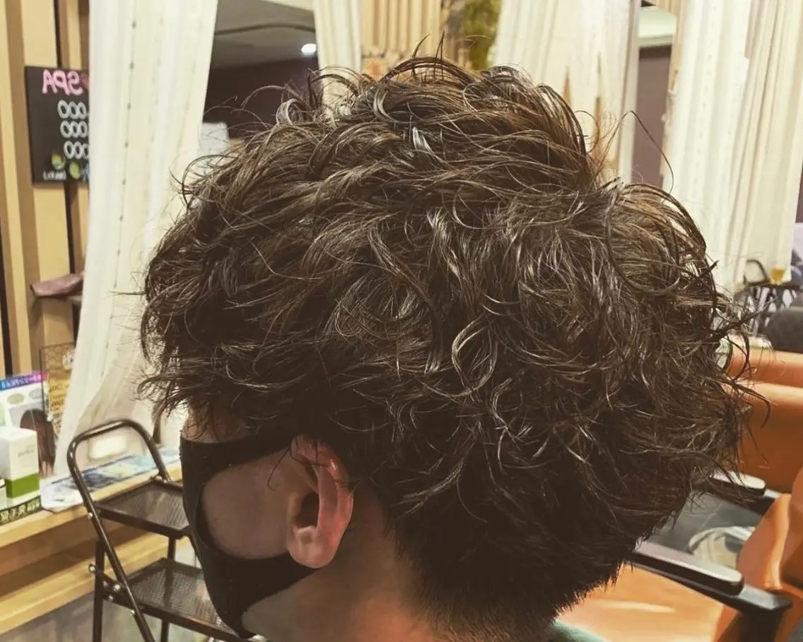 ショート パーマ メンズ メンズ特化西村 雄太のヘアスタイル