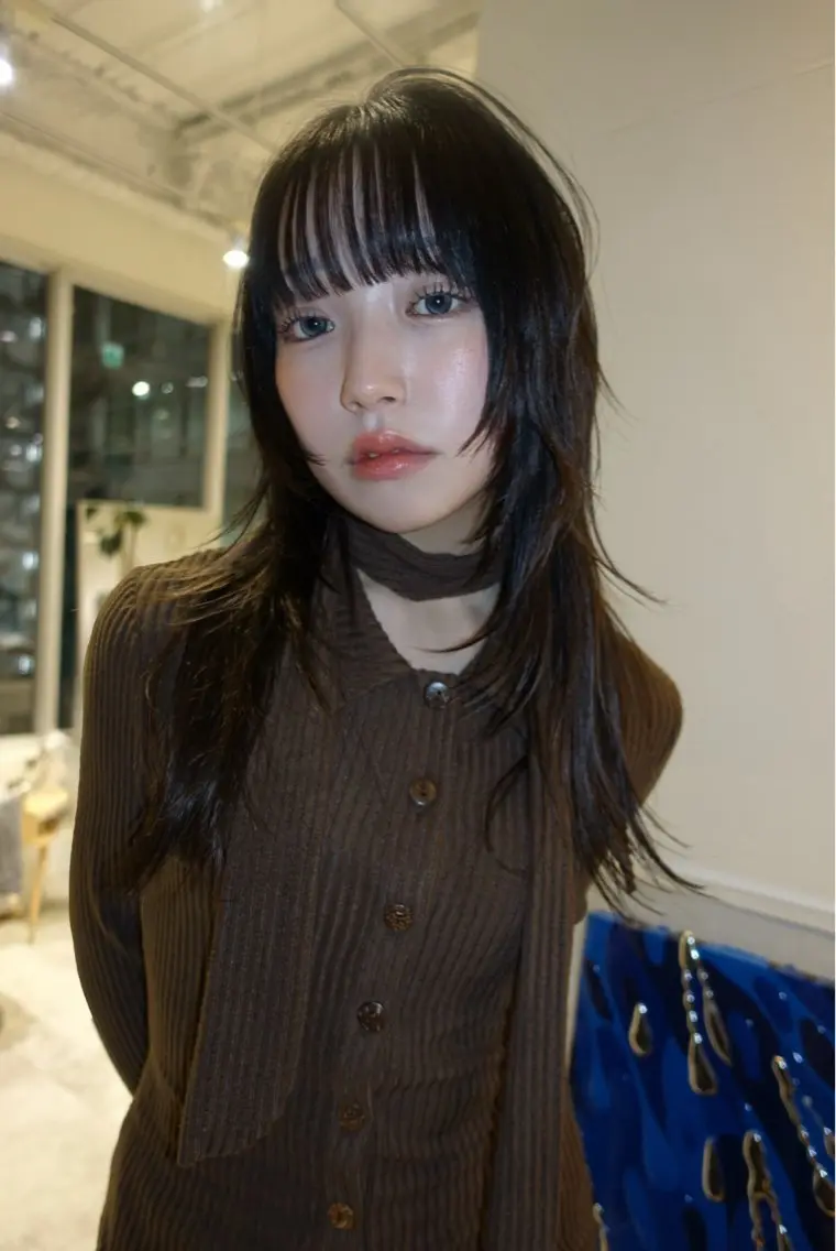 ロング カット ヘアカラー wa kaのヘアスタイル