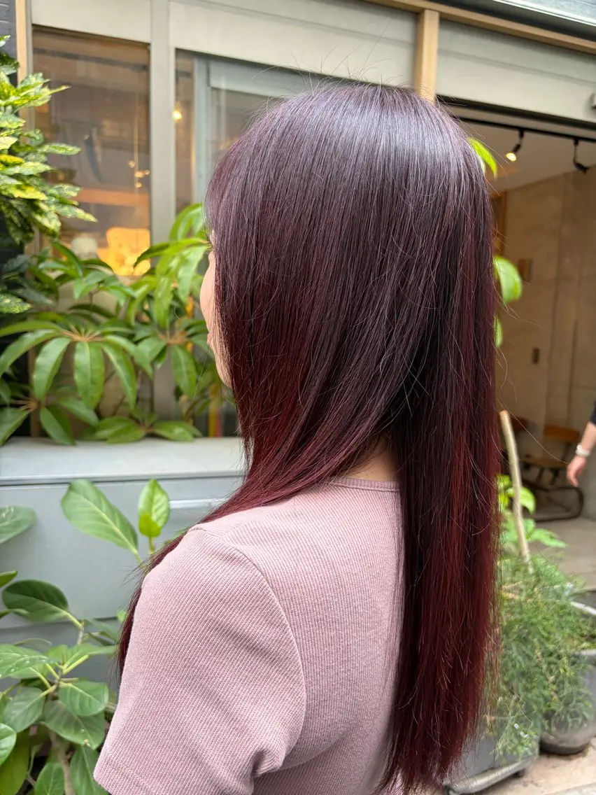 ロング カラー ブラウンカラー 寒川 真有のヘアスタイル