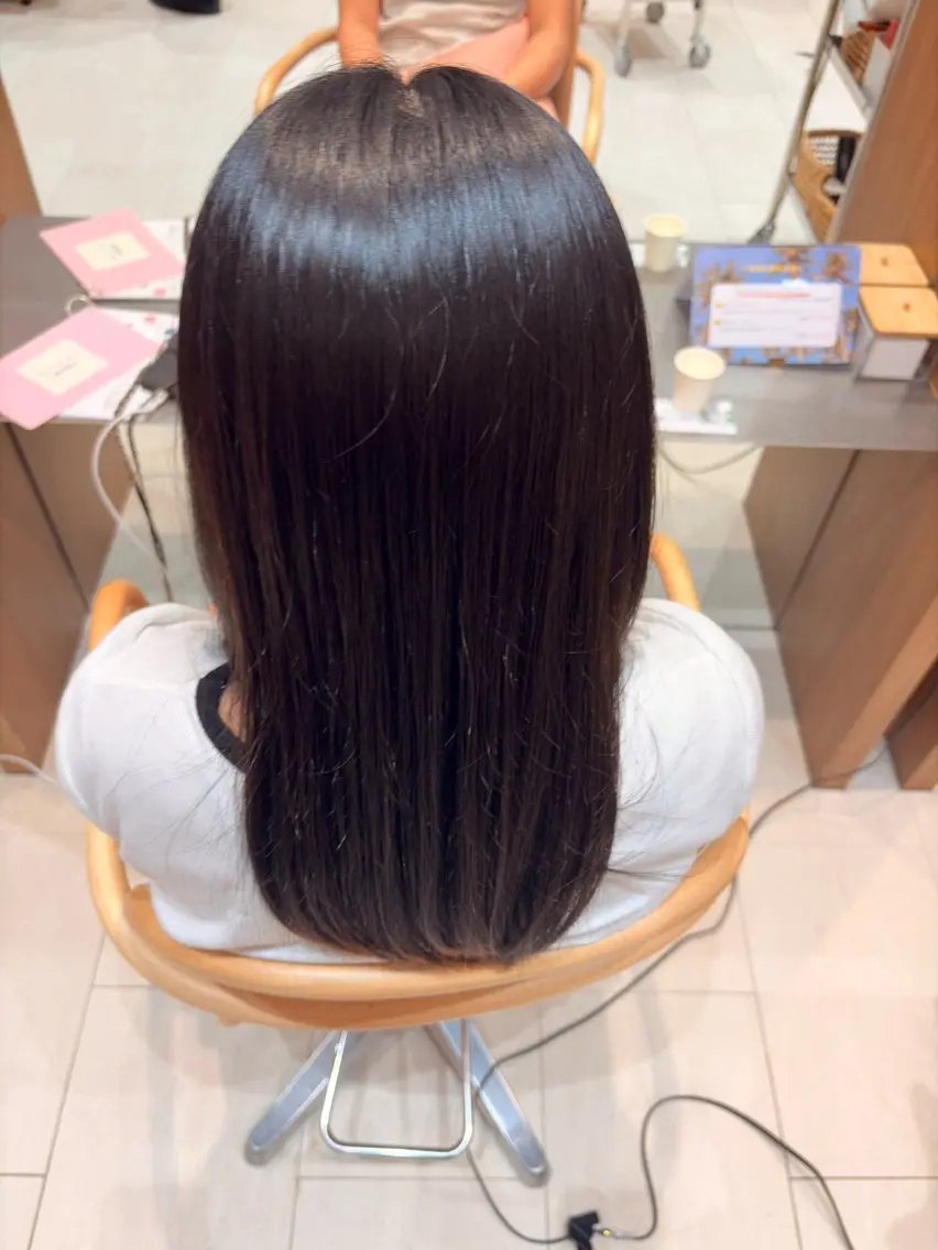 ロング 縮毛矯正 縮毛矯正 カラーモデル募集中/ ともみのヘアスタイル