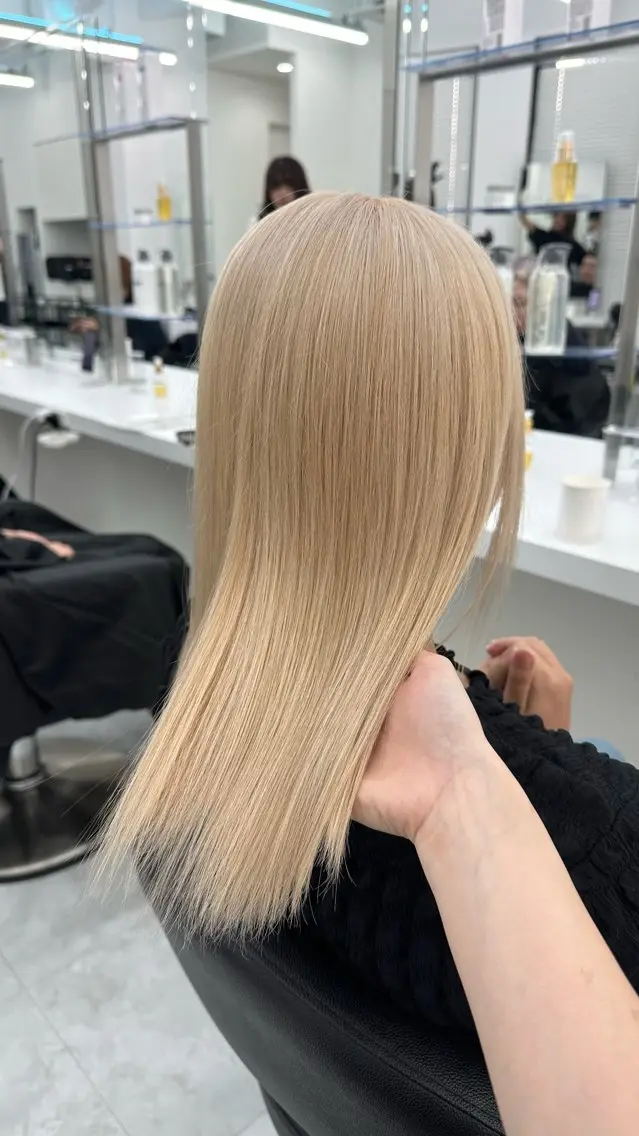 ミディアム カラー ヘアカラー トリートメント ヘッドスパ ヘアセット 似合わせstyle ❤︎misaki❤︎のヘアスタイル