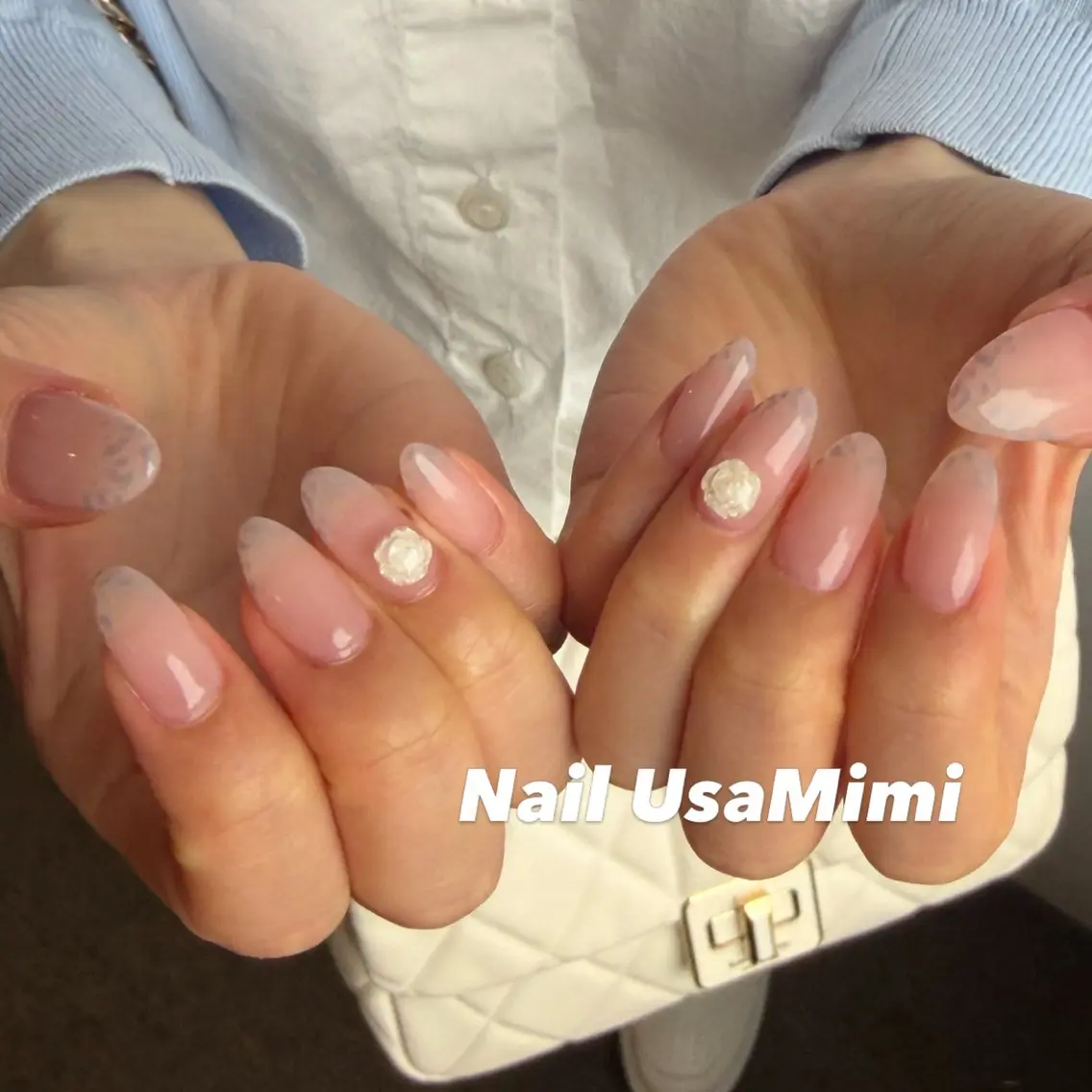 ネイル フットネイル ジェルネイル マグネットネイル 持ち込み ワンカラーネイル ハンドネイル 本町ネイルNail UsaMimiのネイルデザイン
