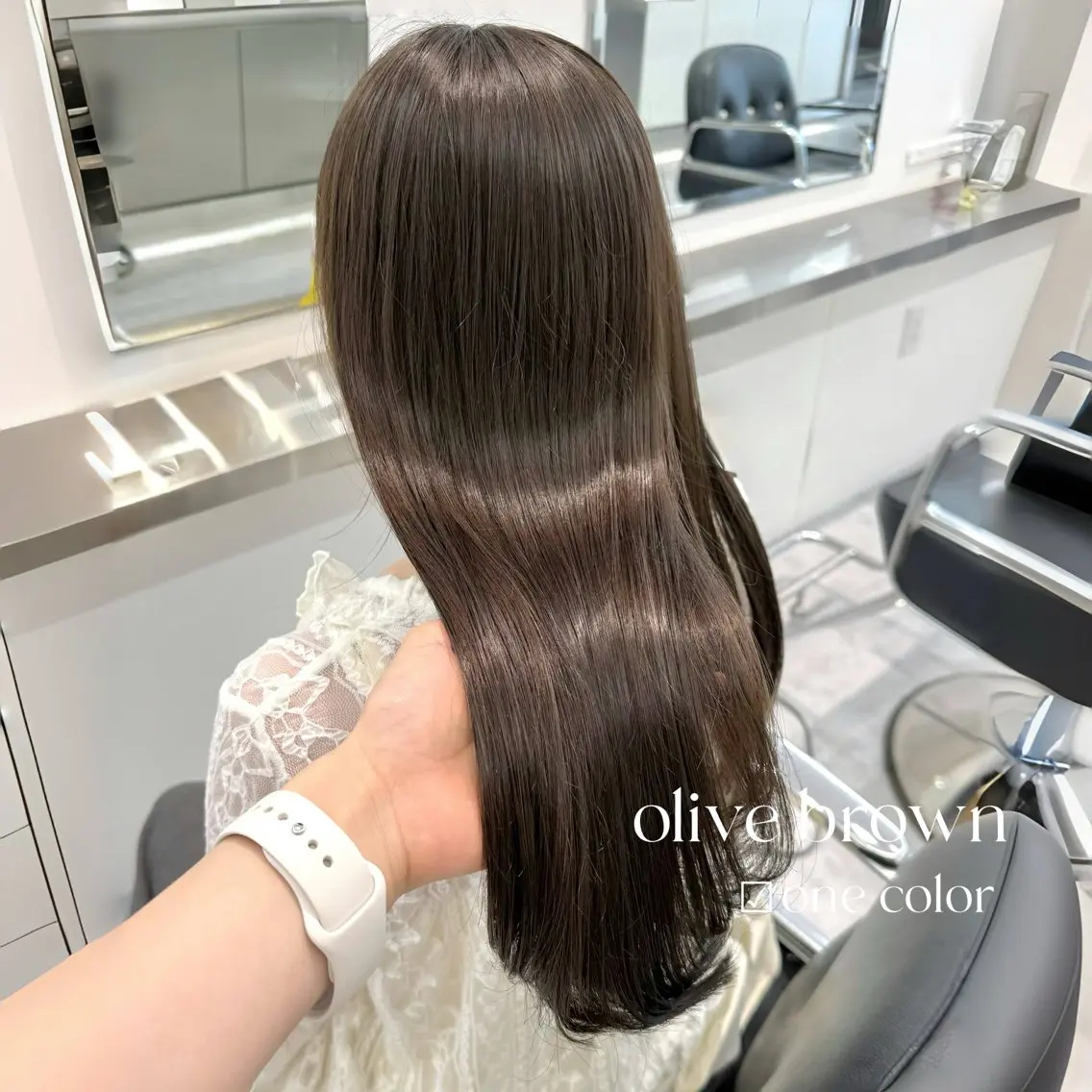 ロング カラー ヘアカラー トリートメント ParveMix￤ 大賀さつき🍨🤍のヘアスタイル