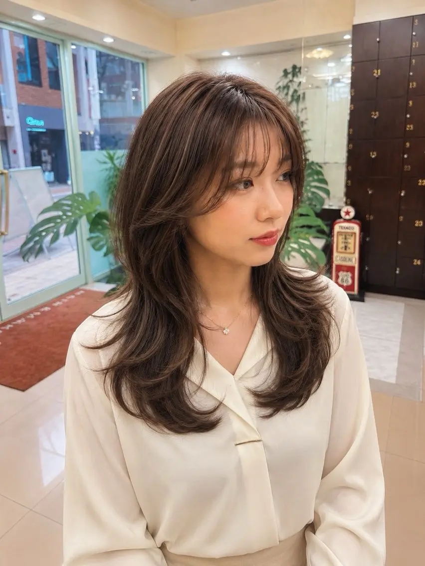 ロング カット 菅野谷 琉那のヘアスタイル