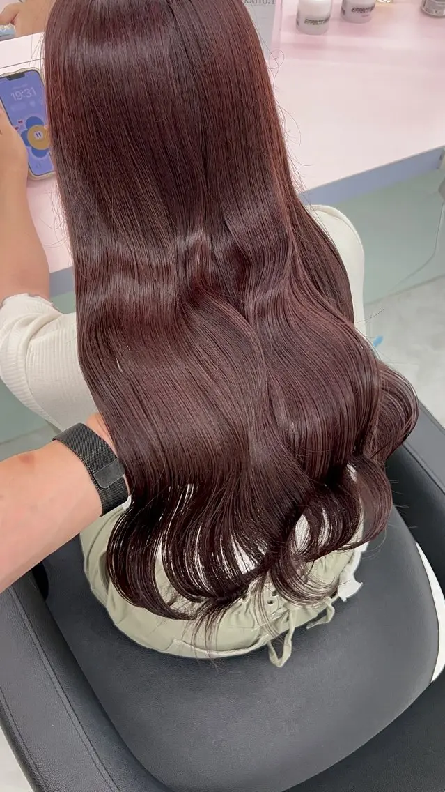 ロング カラー ヘアアレンジ ブリーチ ダブルカラー ブリーチなしカラー 縮毛矯正 ヘアカラー ブリーチなしの達人 🌈KAITOのヘアスタイル
