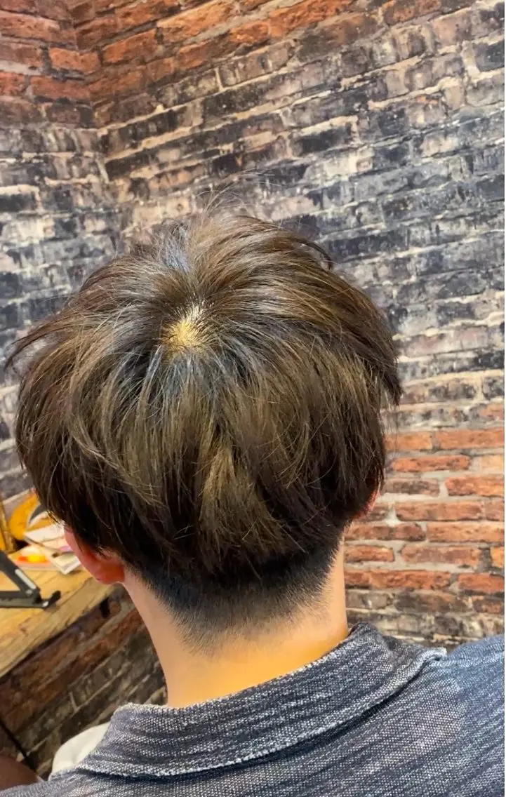 ショート メンズ マッシュ くせ毛 クーペアセック 神田のヘアスタイル