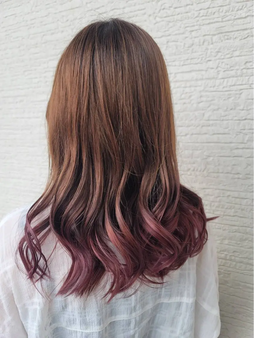 ロング 𝑴𝒐𝒓𝒊 /髪質改善/艶髪🖤のヘアスタイル