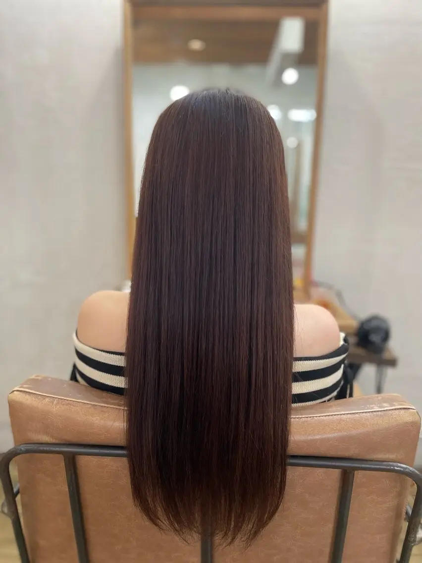 ロング 縮毛矯正 なな🦋/ 原宿のヘアスタイル