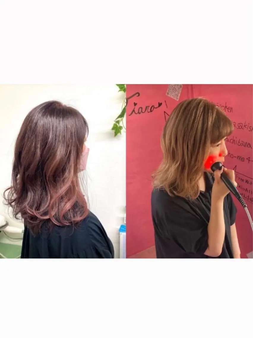 エステとカラーが最短2時間❣️🌸セルフエステ🌸業務用マシンが60分使い放題❣️セルフブロー❣️根元染め（2cmまで）の写真