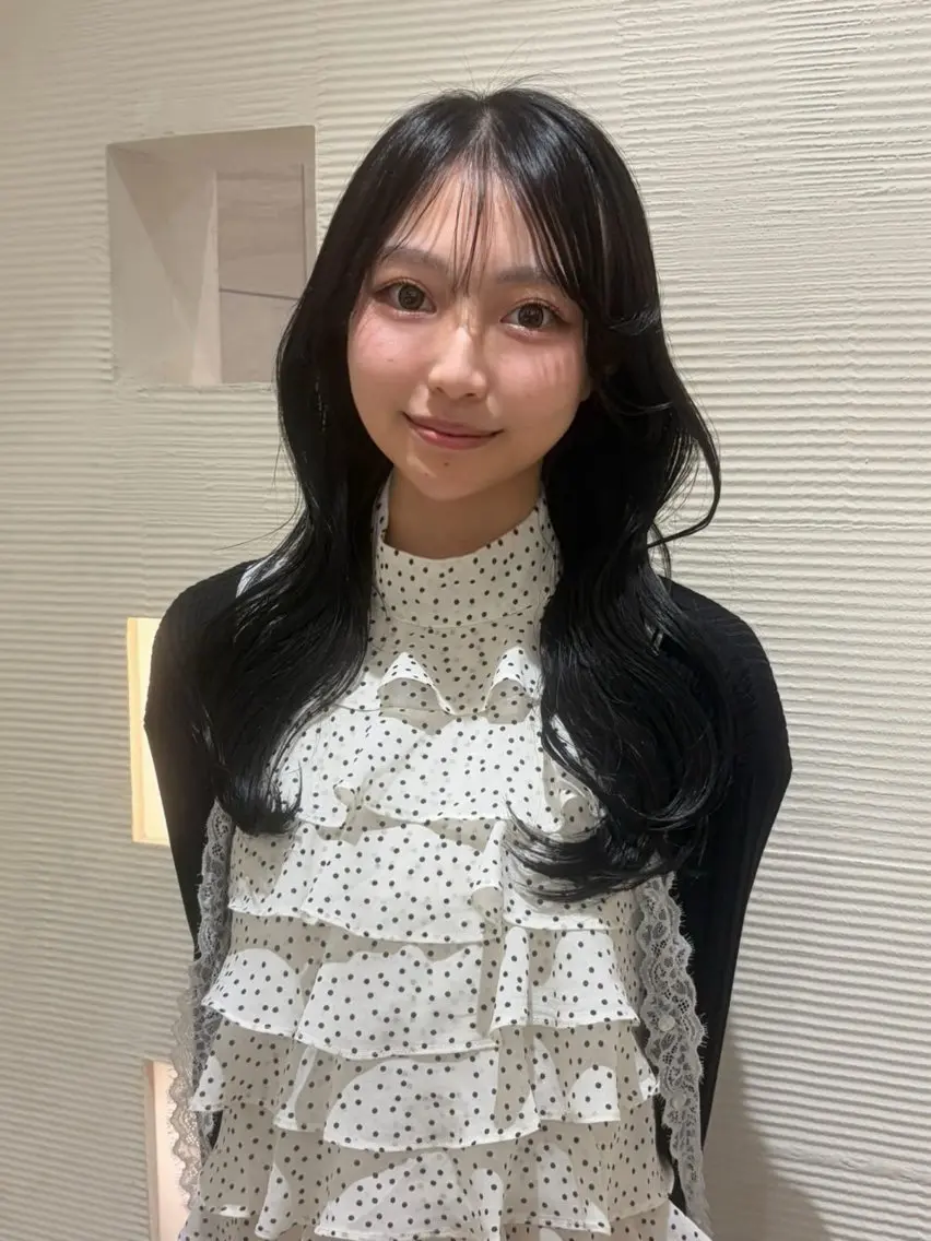 ミディアム カラー ヘアカラー トリートメント 艶髪/髪質改善 縮毛矯正/まりのヘアスタイル