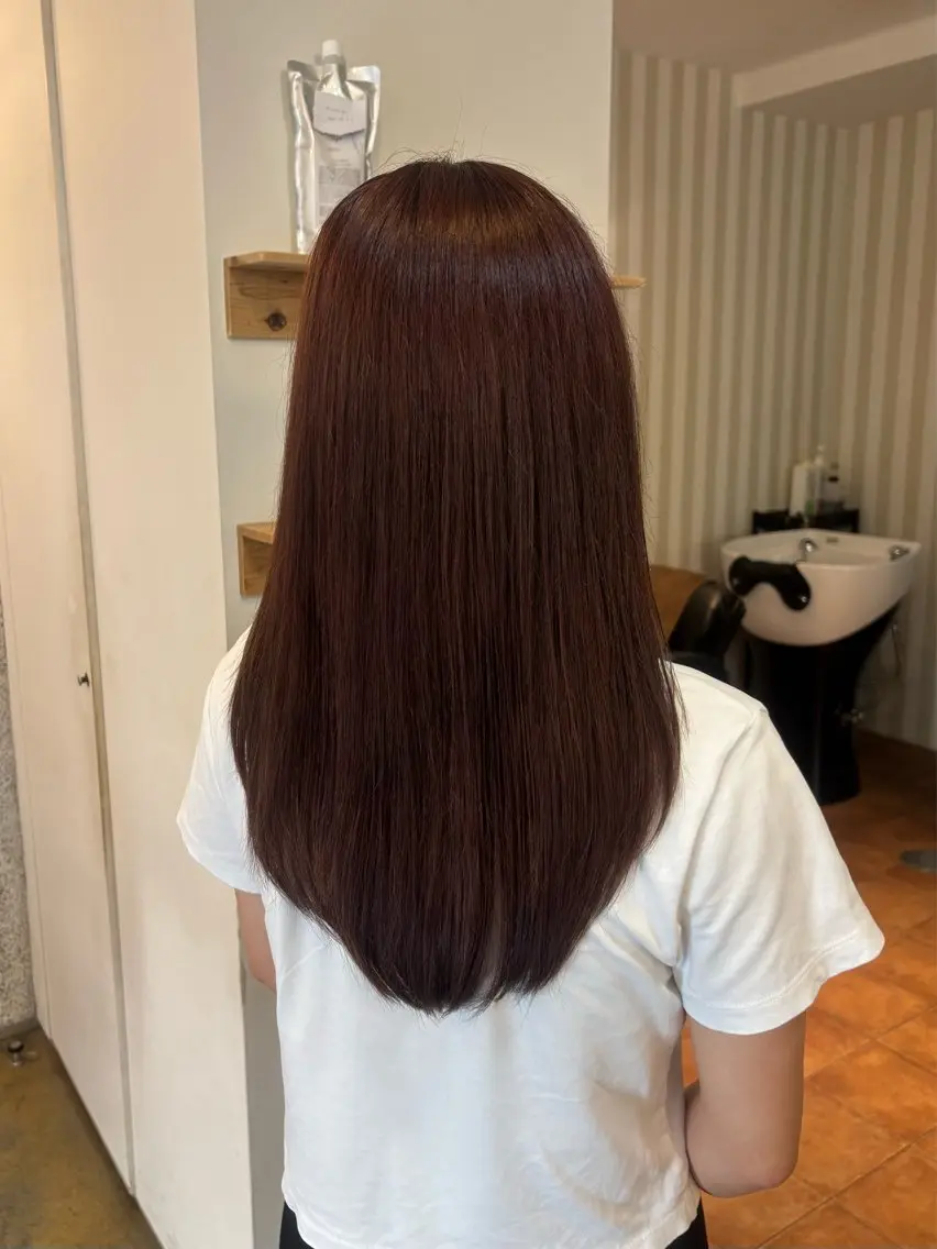 ロング カラー ブラウンカラー ラベンダーカラー ピンクカラー ピンクラベンダー ピンクラベンダーブラウン ヘアカラー 國原 くるみのヘアスタイル