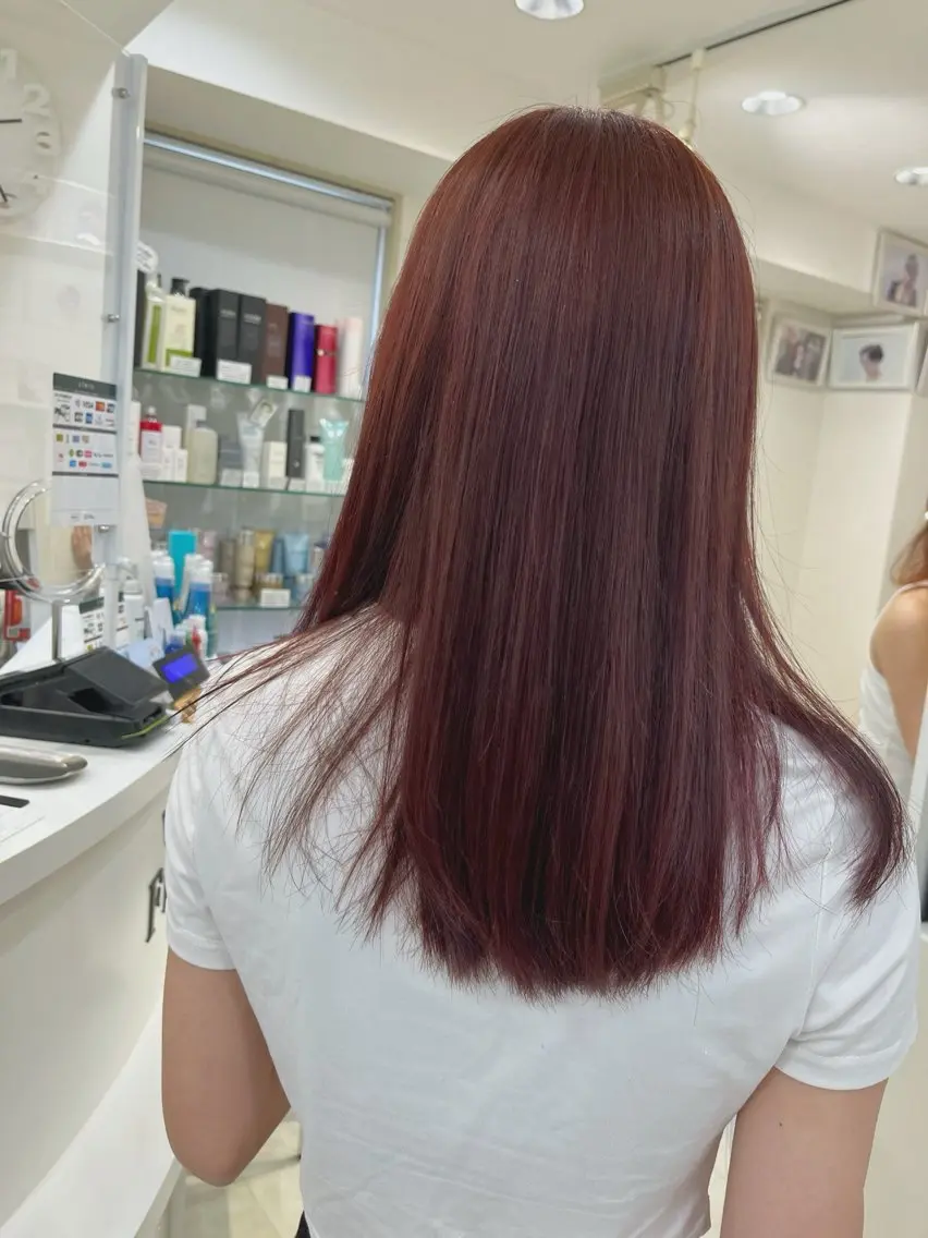 セミロング カラー 山森 大地のヘアスタイル