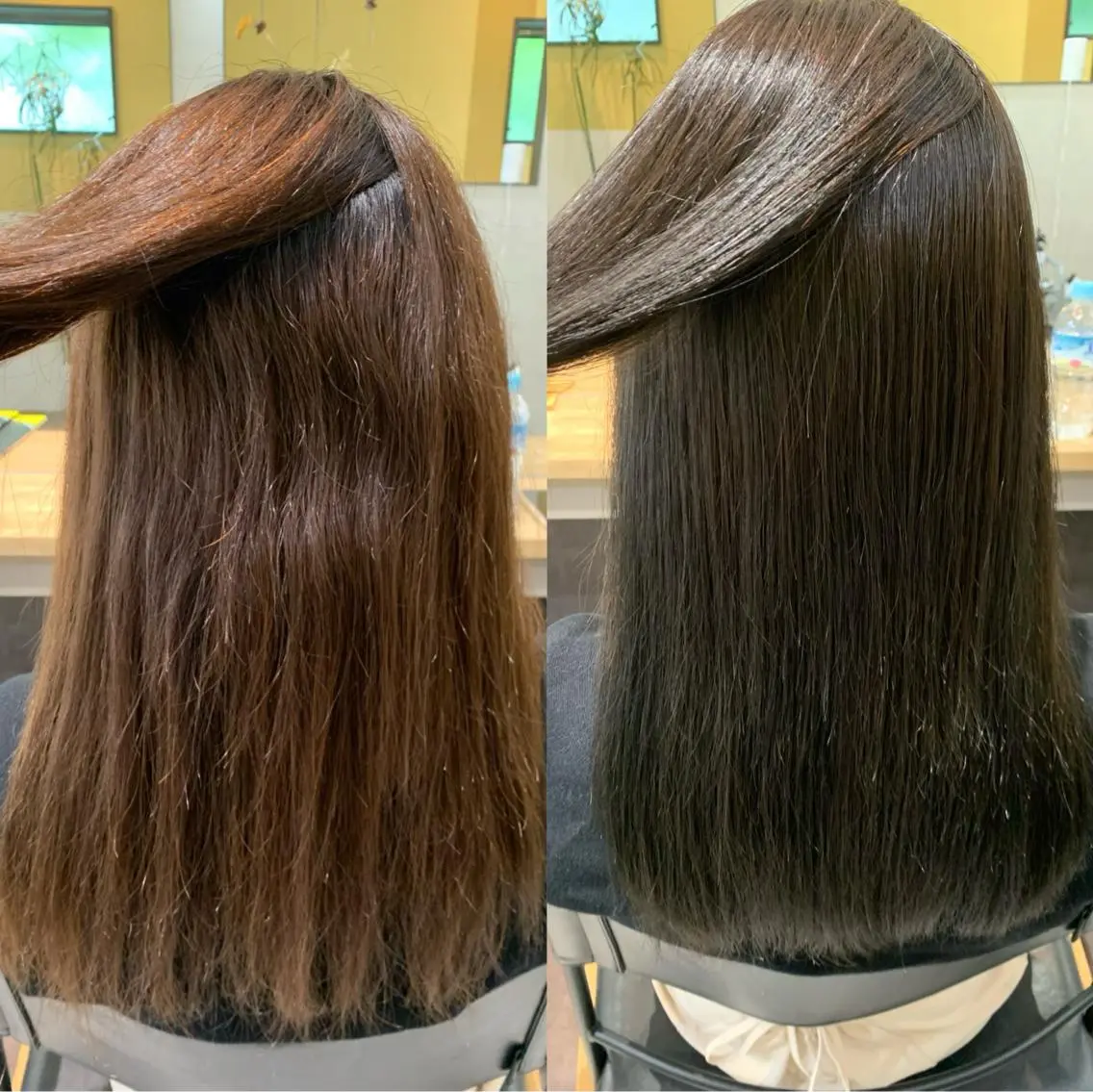 ロング カラー パーマ ストレートパーマ カット 縮毛矯正 トリートメント hubhair レイヤー/透明感のヘアスタイル