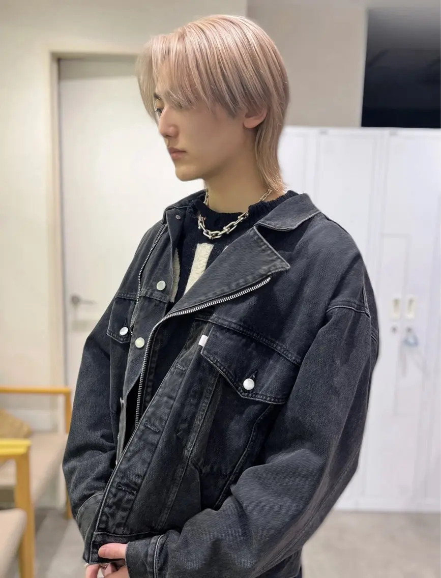 【minimo限定クーポン】 🩵メンズ限定🩵ハイブリーチ【ブリーチ2回】+カラー+カット🩵の写真