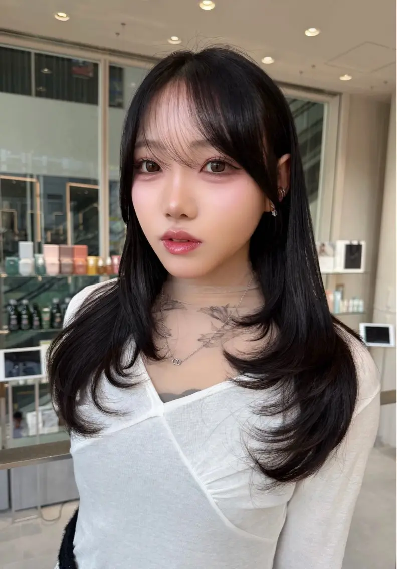 ロング レイヤーカット 清水 翔太のヘアスタイル