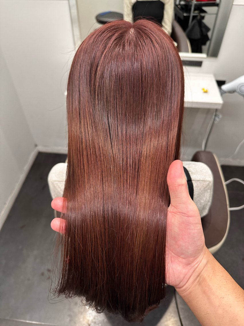 ロング カラー ピンクカラー バイオレットカラー 髪質改善 トリートメント カット ヘアカラー トリートメント 【美髪矯正 /髪質改善】RINのヘアスタイル