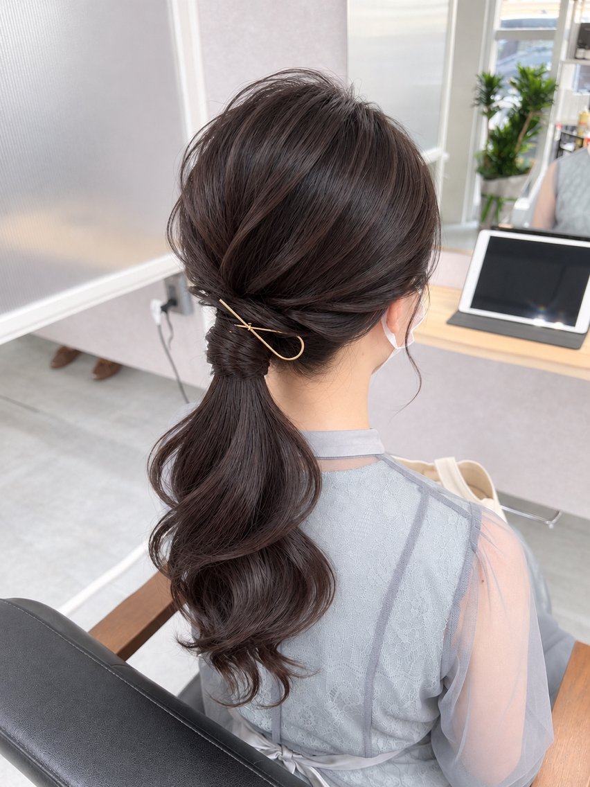 ヘアセットの写真