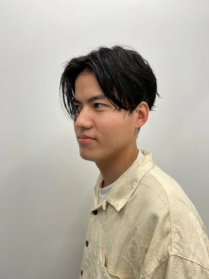 ショート メンズ センターパート カット 🉐メンズヘア特化 men's/ケンイチのヘアスタイル