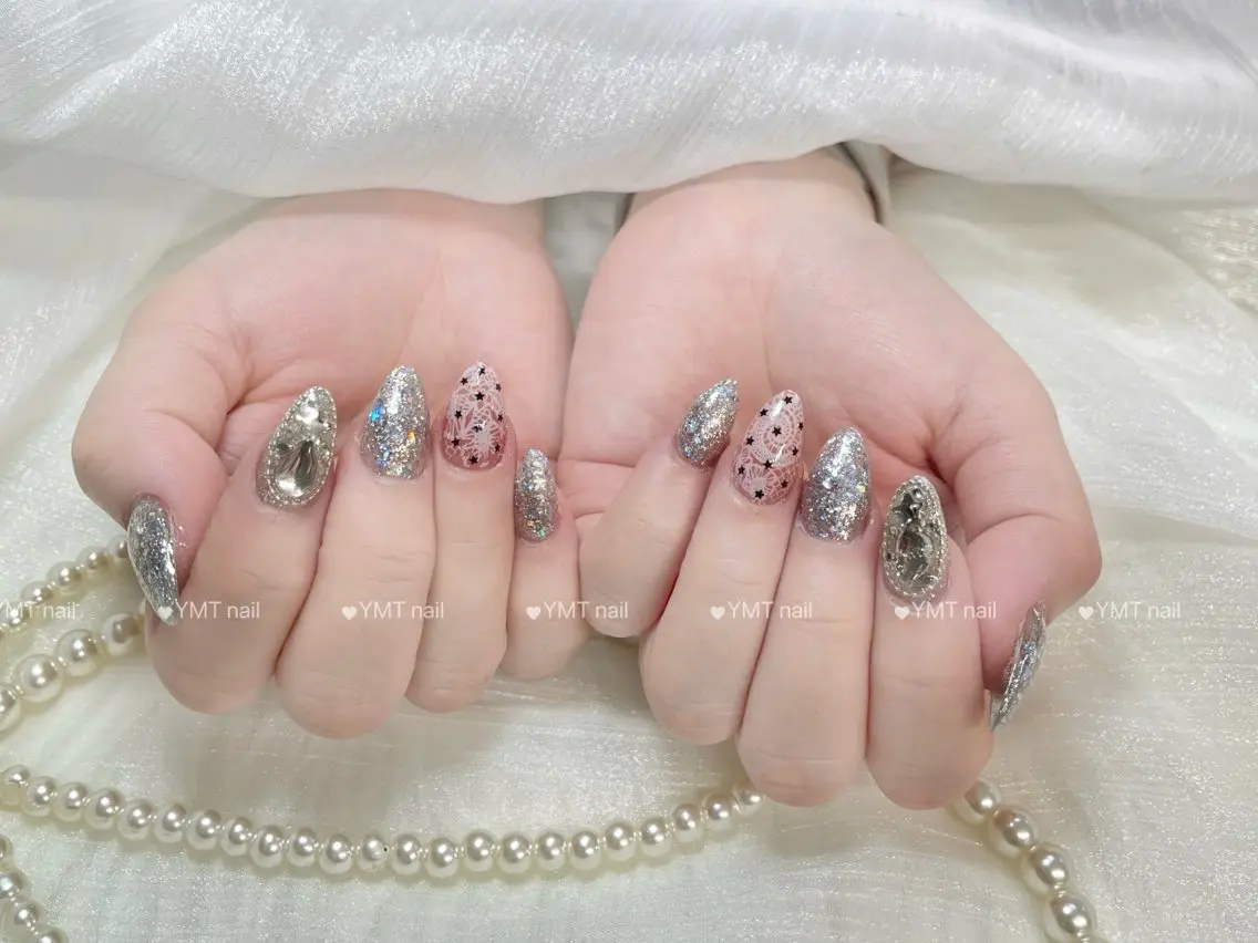 ネイル 長さ出し フットネイル ジェルネイル 韓国ネイル マグネットネイル ハンドネイル YMT． NailStudioのネイルデザイン