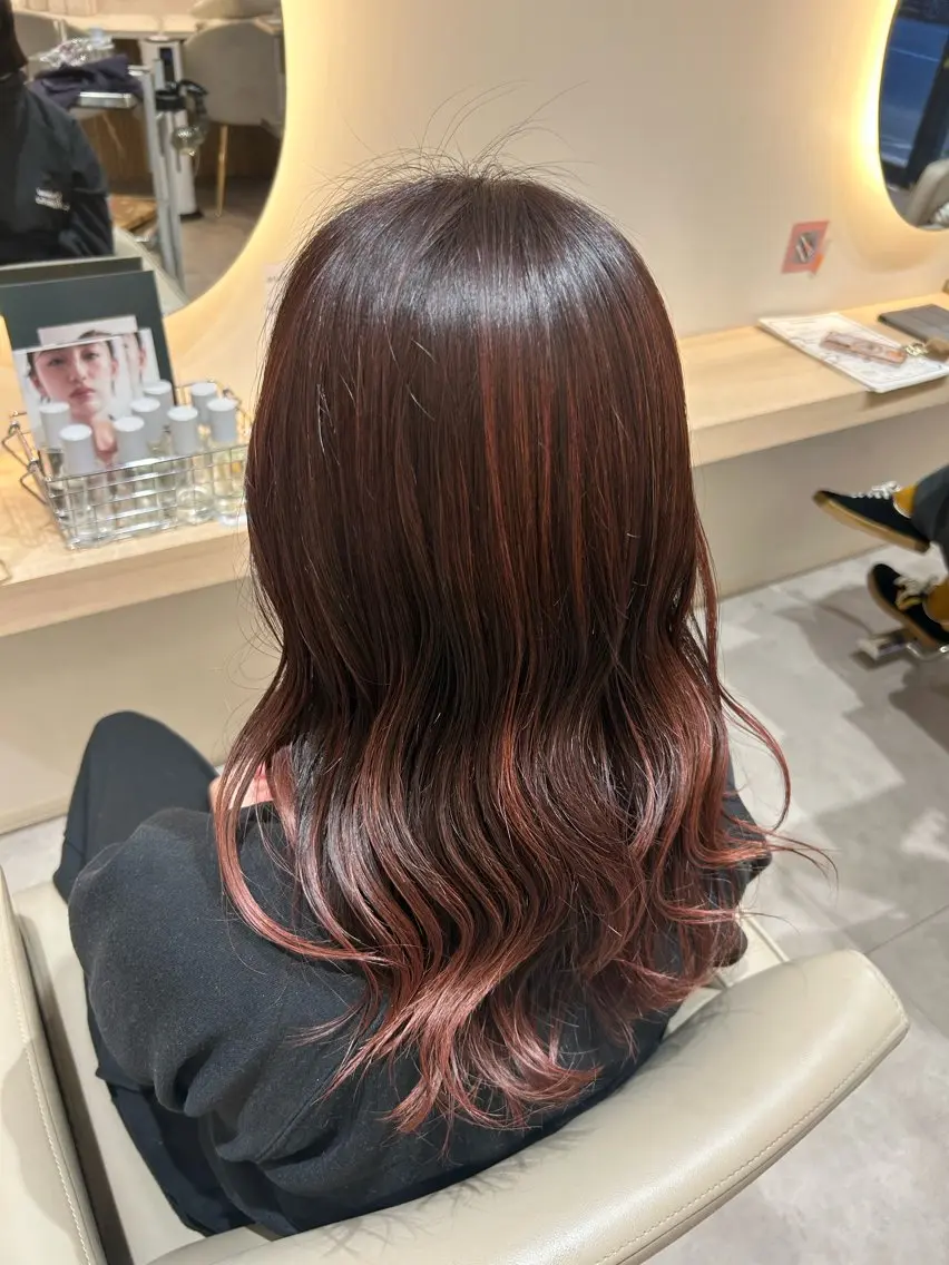 セミロング ヘアカラー aiko🥣🧚🏻 【blanc】のヘアスタイル