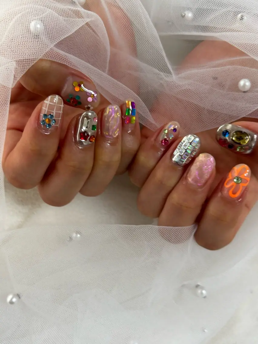 ネイル 持ち込み ハンドネイル フットネイル ハンドケア Feliz yuukaのネイルデザイン