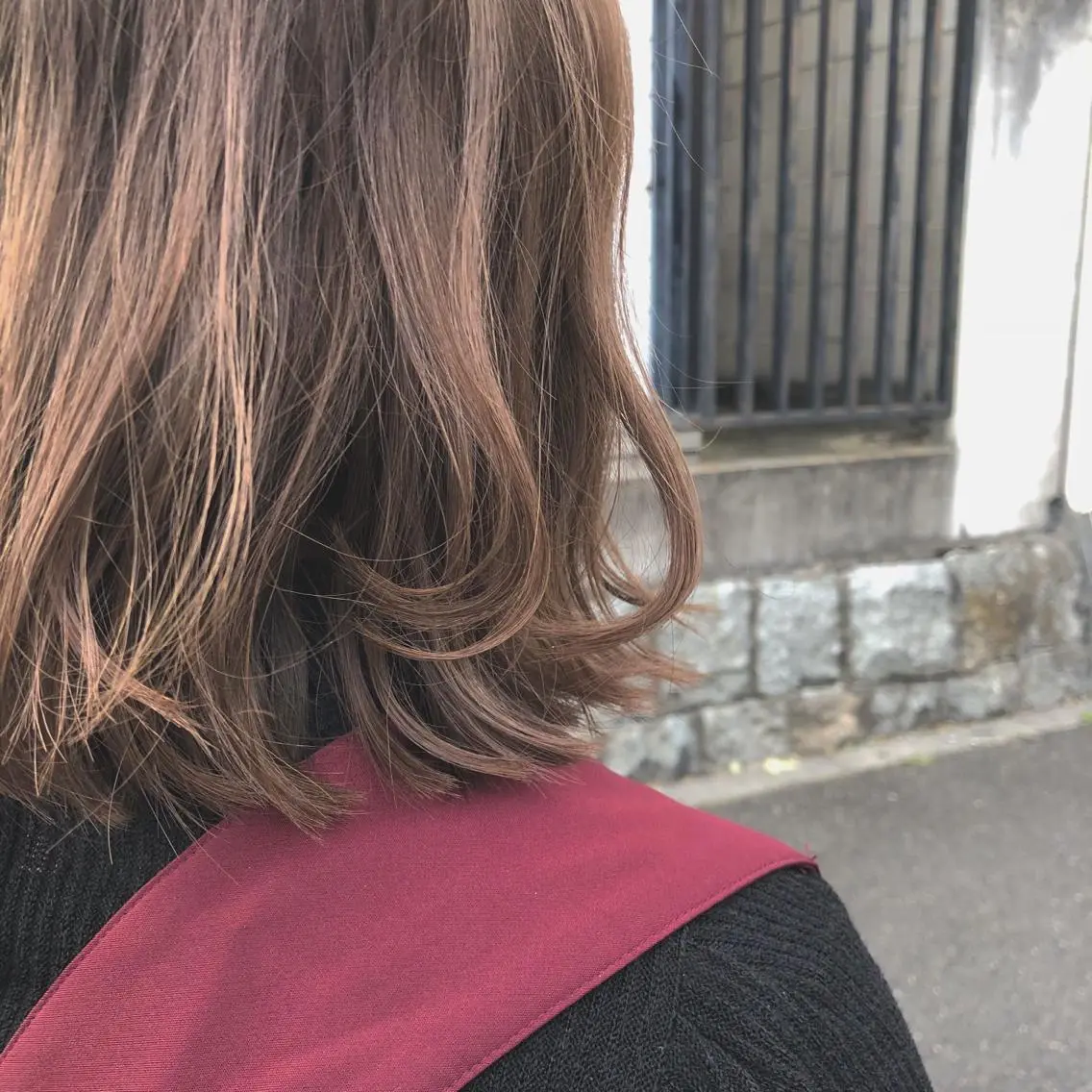 ミディアム カラー 顔周りの垢抜けヘア 立山あいりのヘアスタイル