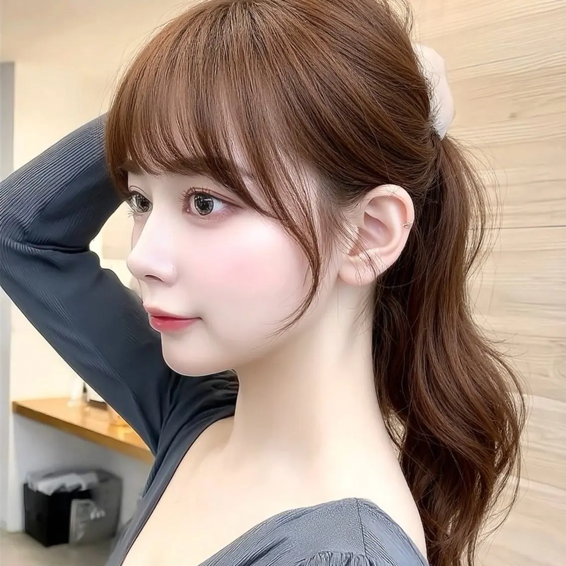 ロング Mao/顔周り /透明感カラー🎀のヘアスタイル