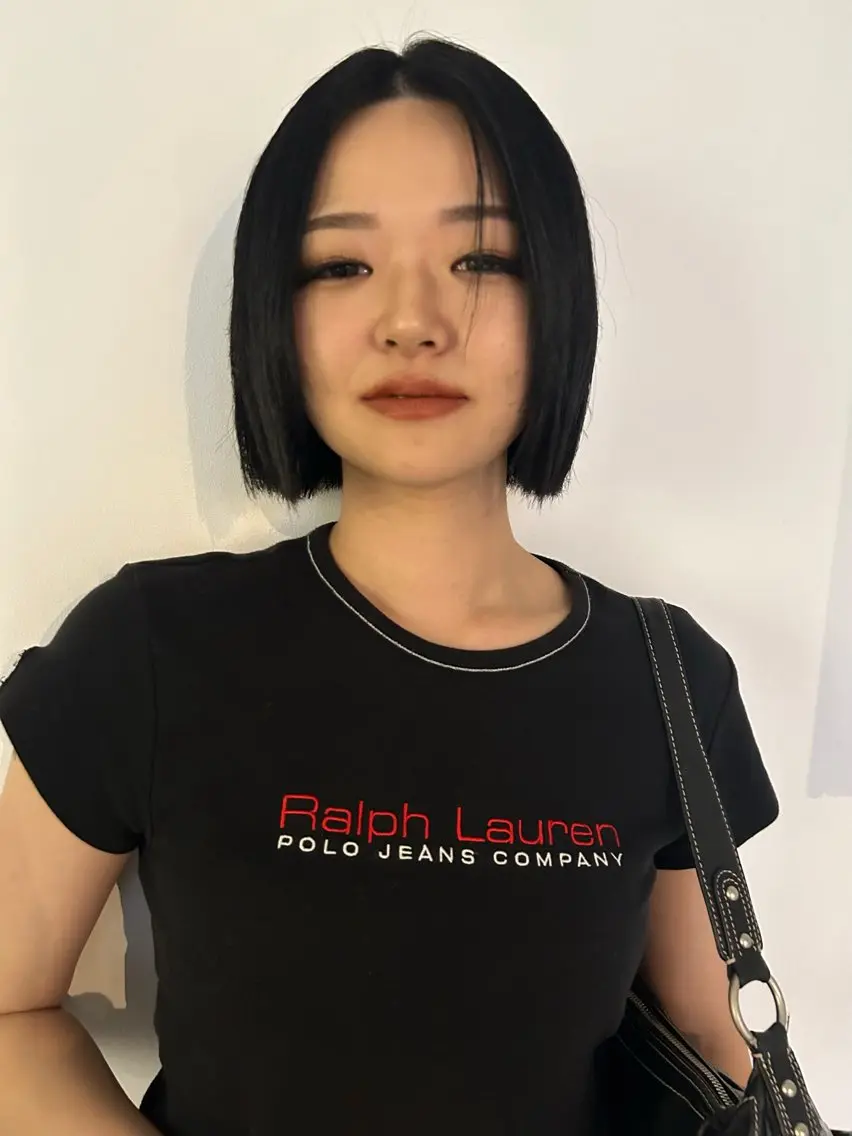 ミディアム カラー ヘアアレンジ 黒髪 🎀suzuna 透明感colorのヘアスタイル
