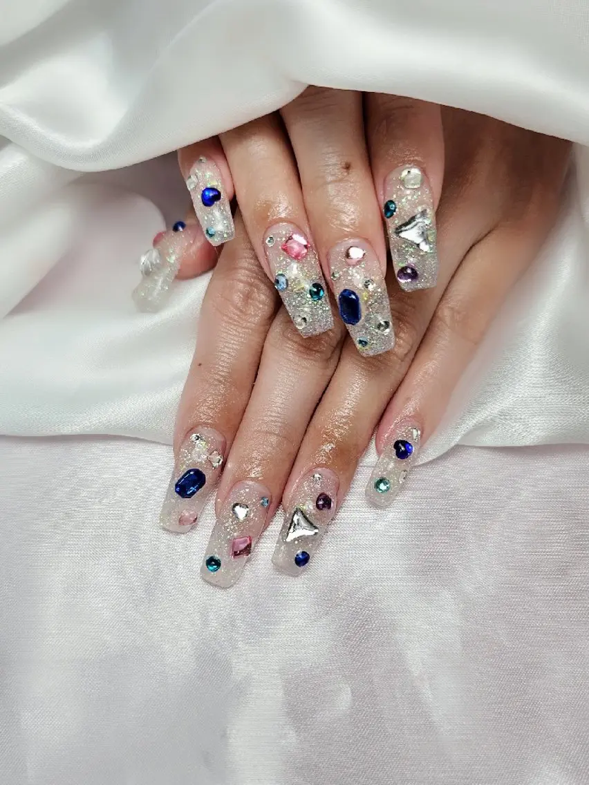 ネイル フラッシュネイル 韓国ネイル マグネットネイル スカルプネイル ワンホンネイル Ra: Nail   라: 네일のネイルデザイン