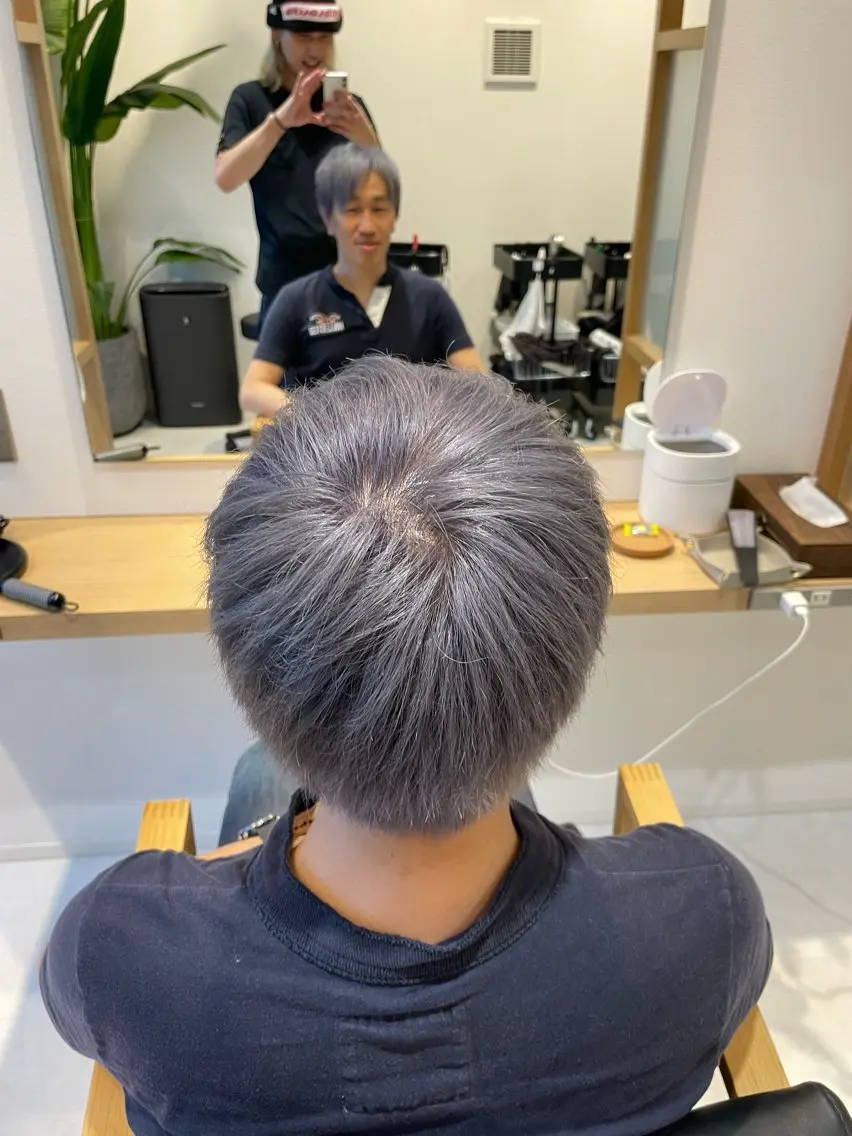ショート カラー メンズ パーマ指名No.1/ /Ryosuke.のヘアスタイル