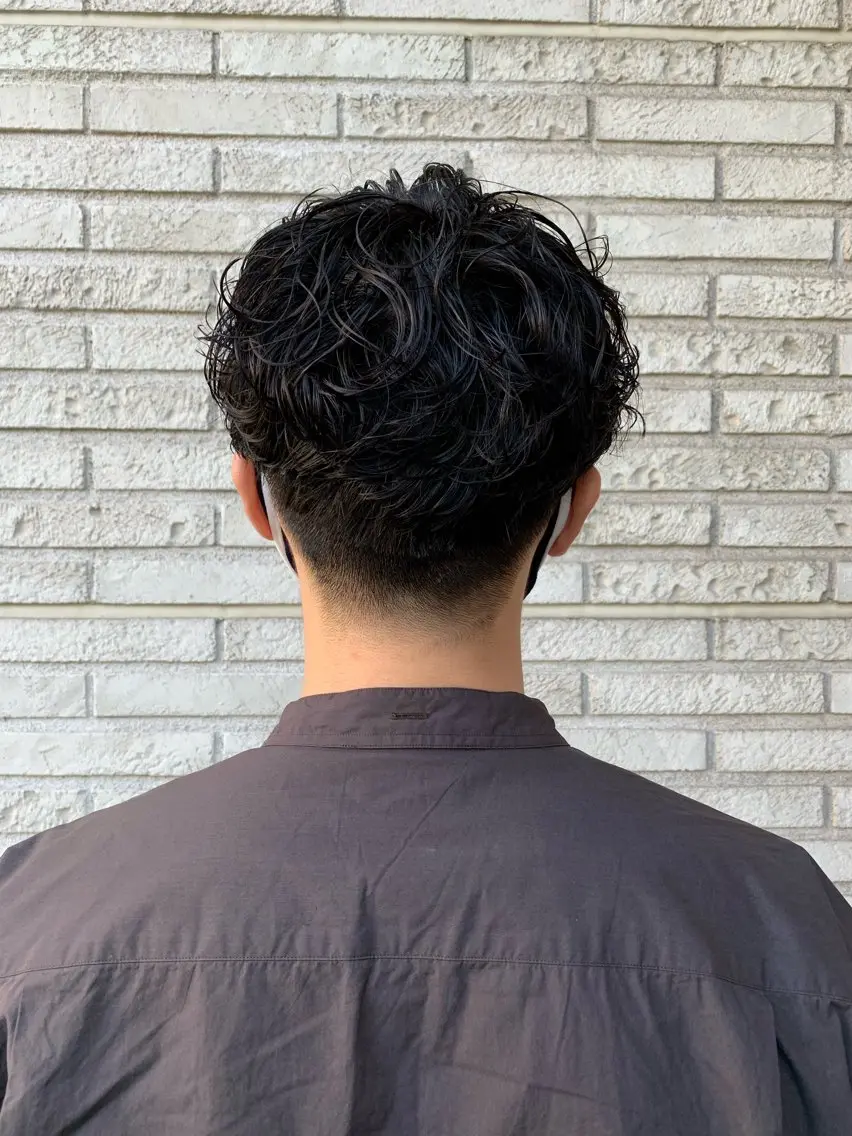パーマ メンズ メンズ特化フェード パーマ小林裕史のヘアスタイル