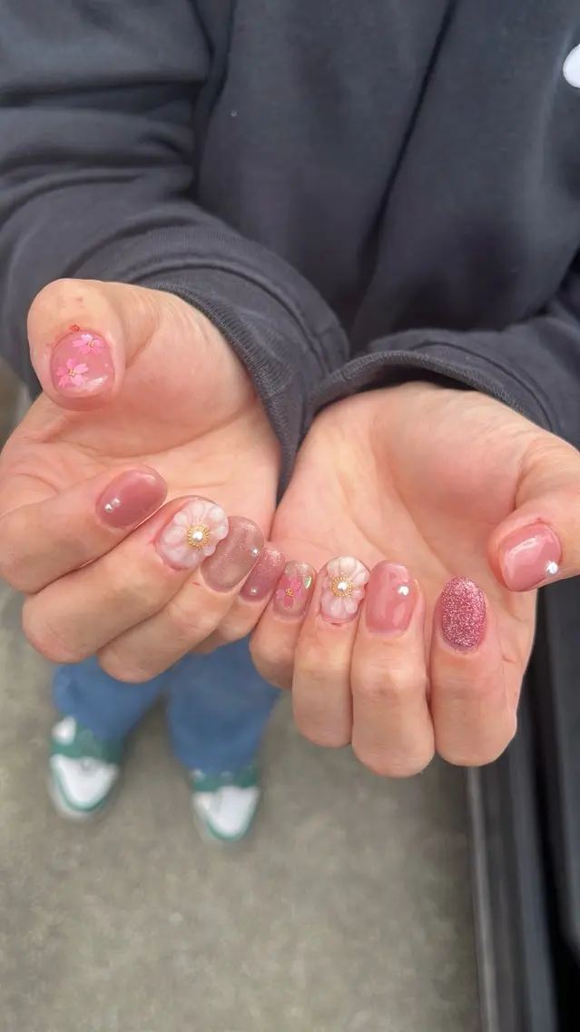 ネイル 春ネイル ハンドネイル フットネイル Kawaiinail studioのネイルデザイン