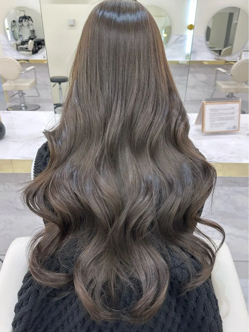 ロング カラー ヘアアレンジ ブリーチ 透明感カラー ブリーチなしカラー 髪質改善 カット ヘアカラー トリートメント ニシダヒカリ🌙 髪質改善×似合わせのヘアスタイル