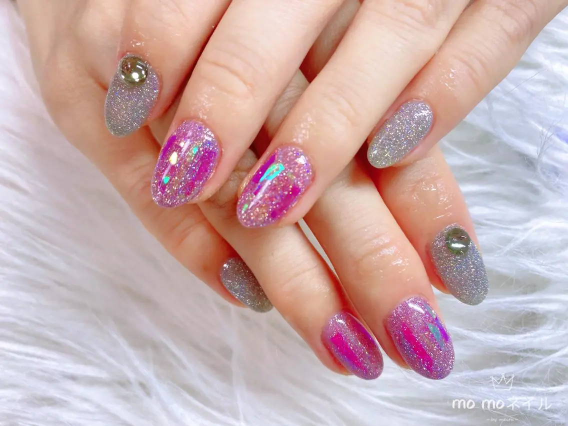 ネイル フラッシュネイル MOMO nailのネイルデザイン