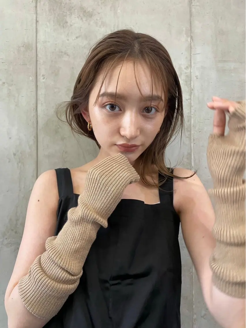 ミディアム カラー ベージュカラー ブリーチ ケアブリーチ 透明感カラー ダブルカラー ヘアカラー 🤎𝐌𝐚𝐨⌇ お悩み解決美容師🤎のヘアスタイル