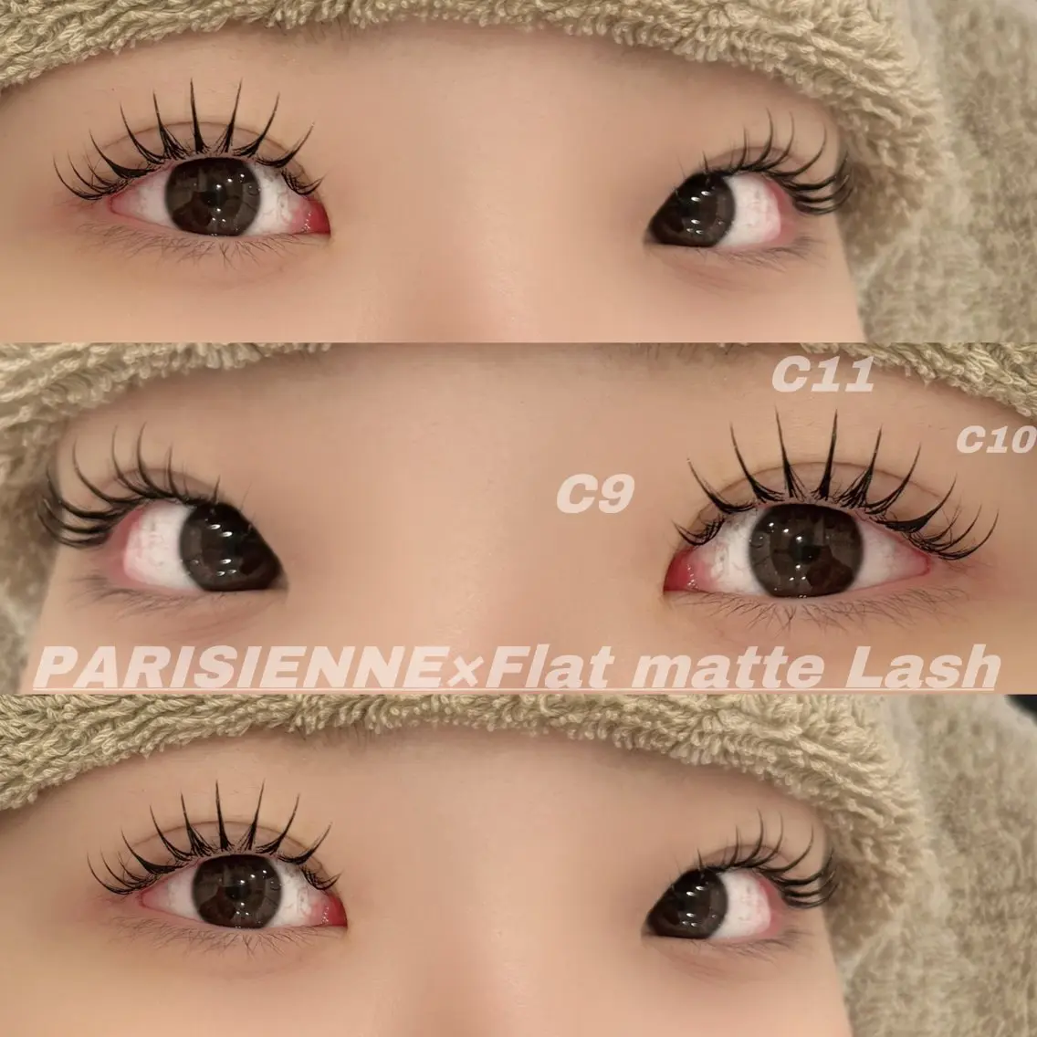 マツエク・マツパ Cカール フラットラッシュ パリジェンヌラッシュリフト Eye ELSA lash栄店の眉毛・アイブロウイメージ