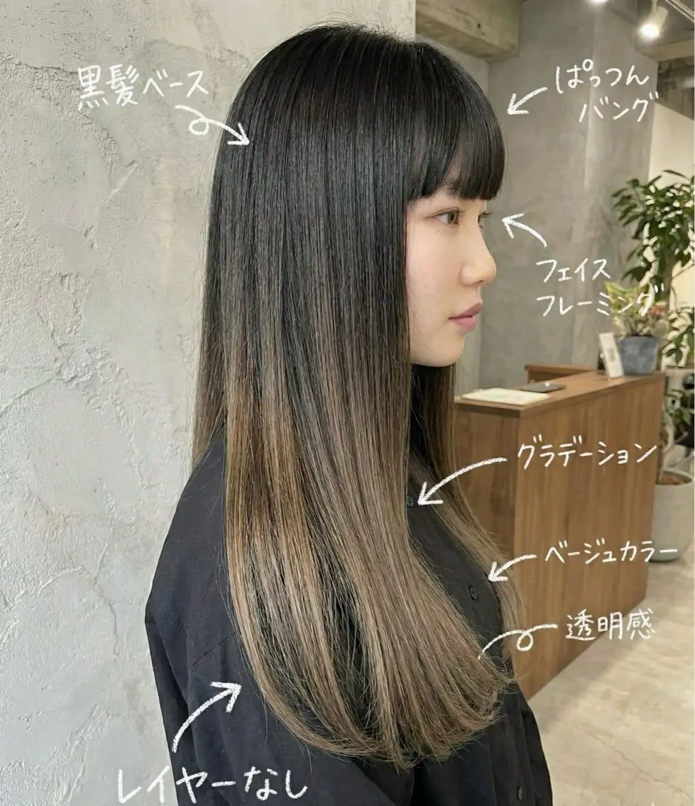 セミロング ヘアカラー トリートメント 口コミ150件超え 💬☘️笹岡航太のヘアスタイル