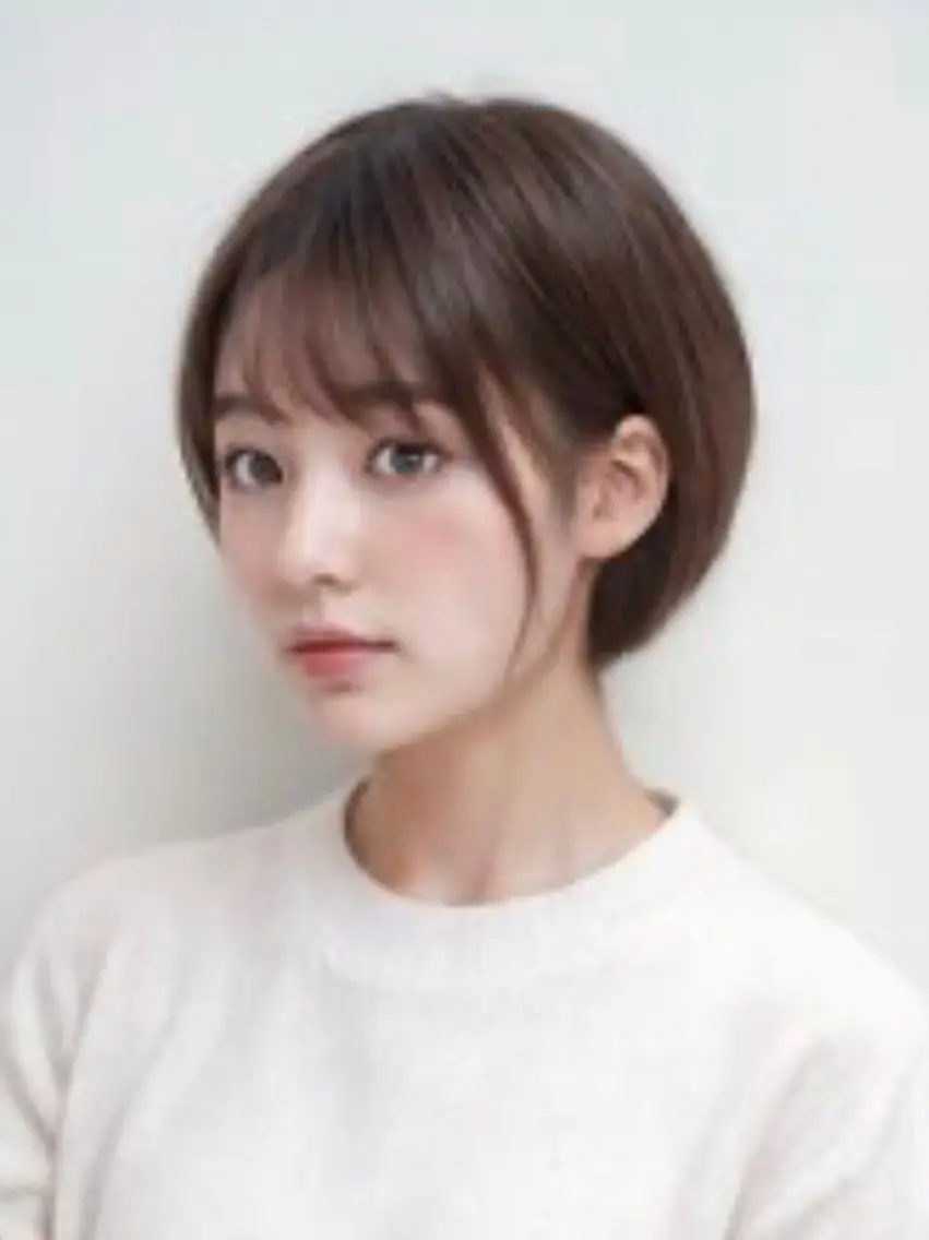 【梅雨時期おすすめ】前髪縮毛矯正+カット¥6900の写真