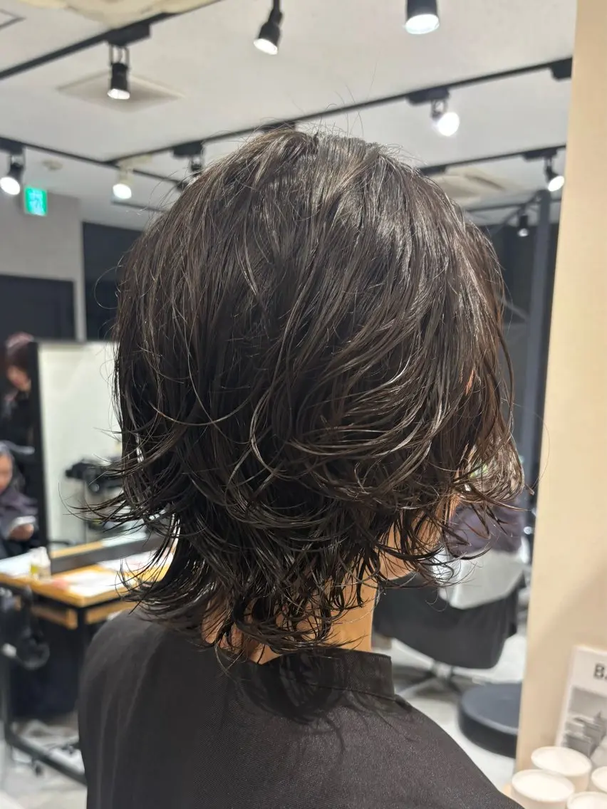 ショート レイヤー/ボブパーマ ⭐️NAOKIのヘアスタイル