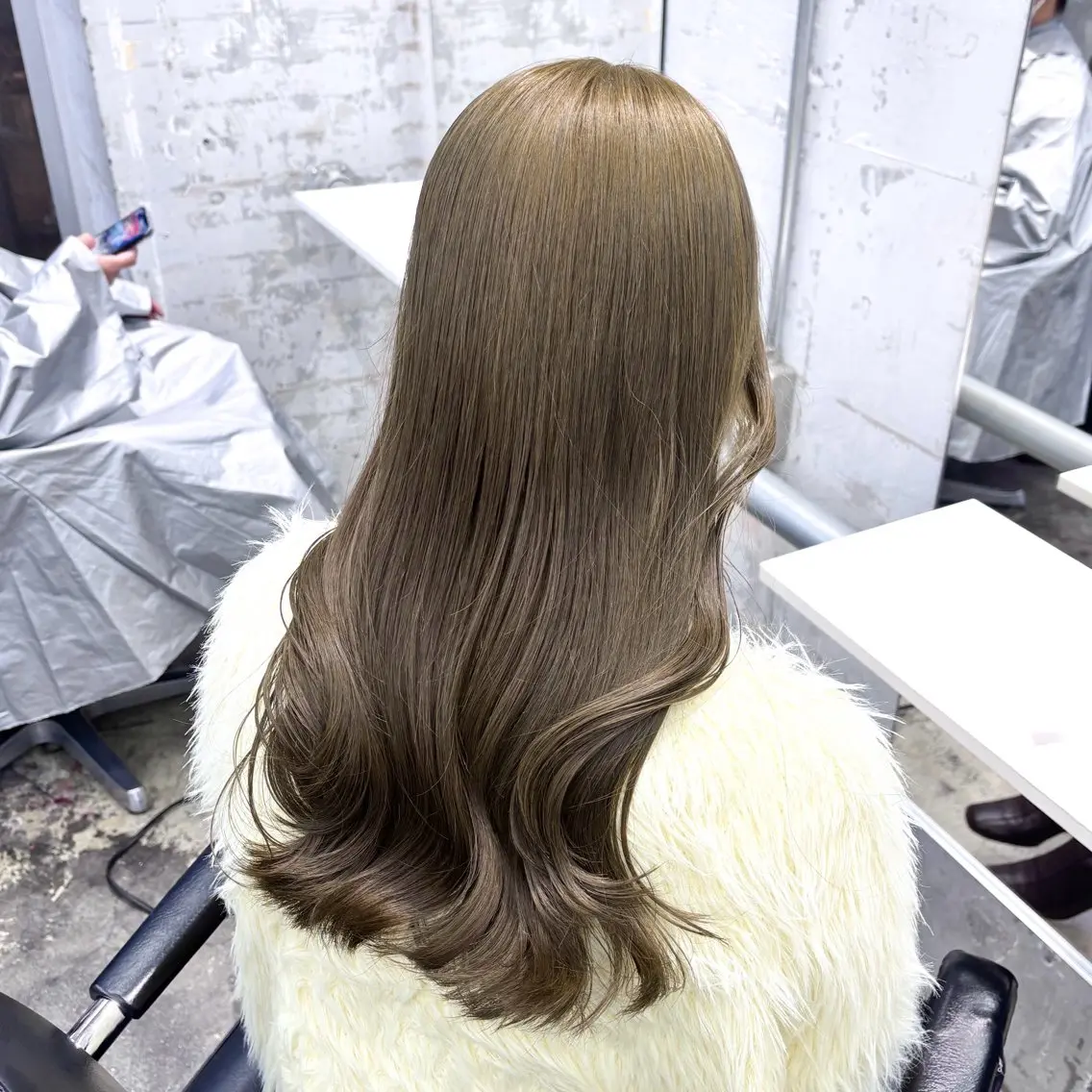 セミロング カラー ヘアアレンジ 🎀モテ暖色× エクステ🎀あかりのヘアスタイル