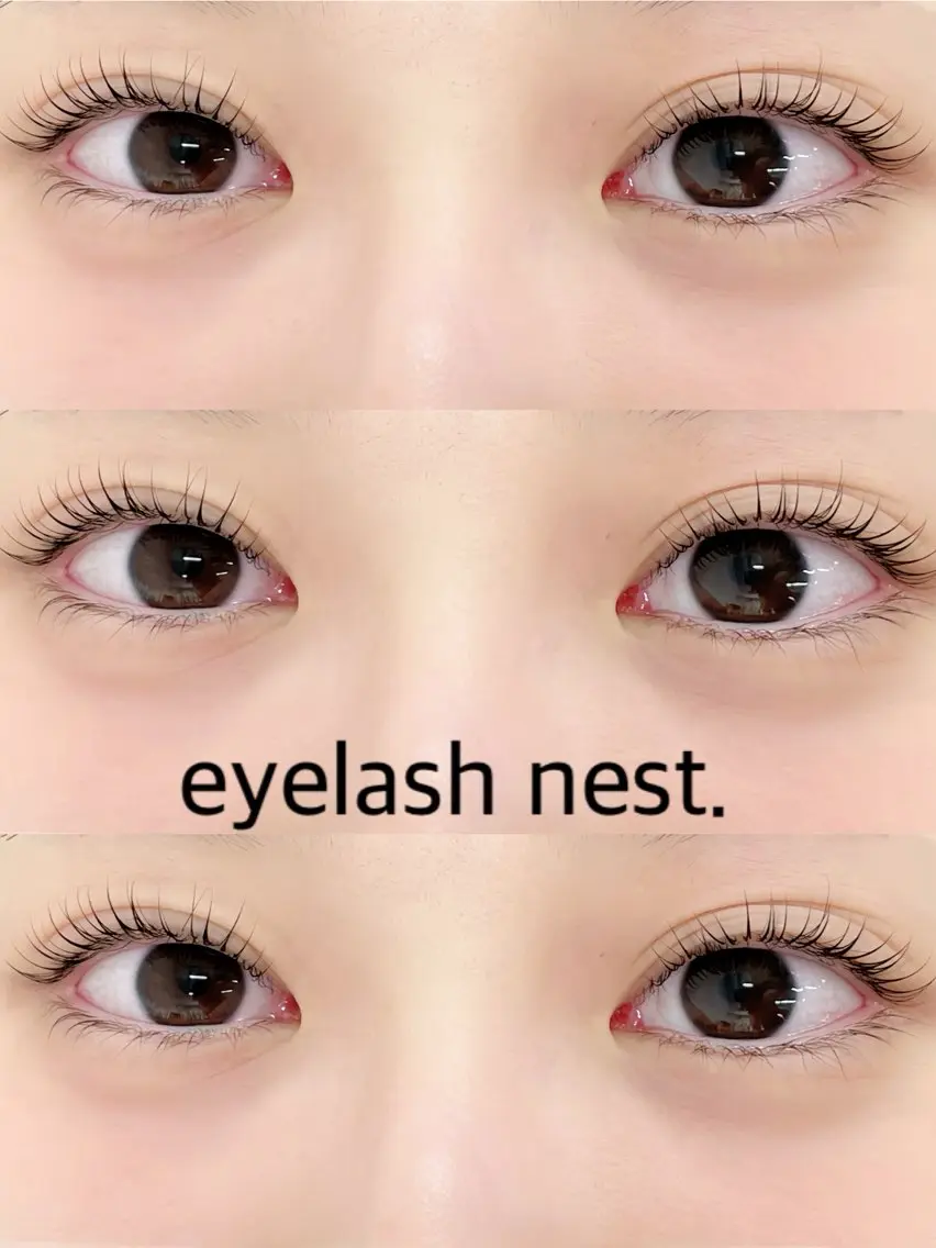 マツエク・マツパ 一重×まつ毛パーマ 🤍nest. エリ🤍のマツエク・マツパデザイン