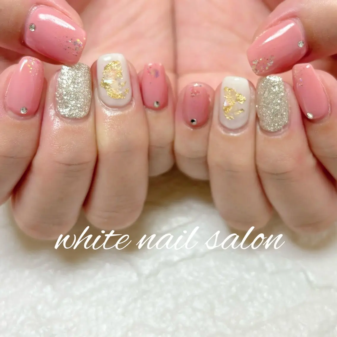 ネイル ホワイト ハンドネイル white nail salonのネイルデザイン