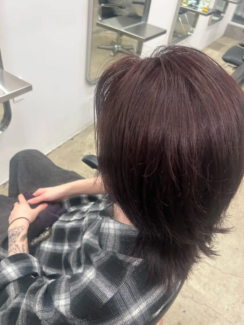 メンズ ヘアカラー トリートメント あんじゅ ✨暖色カラー✨高崎のヘアスタイル