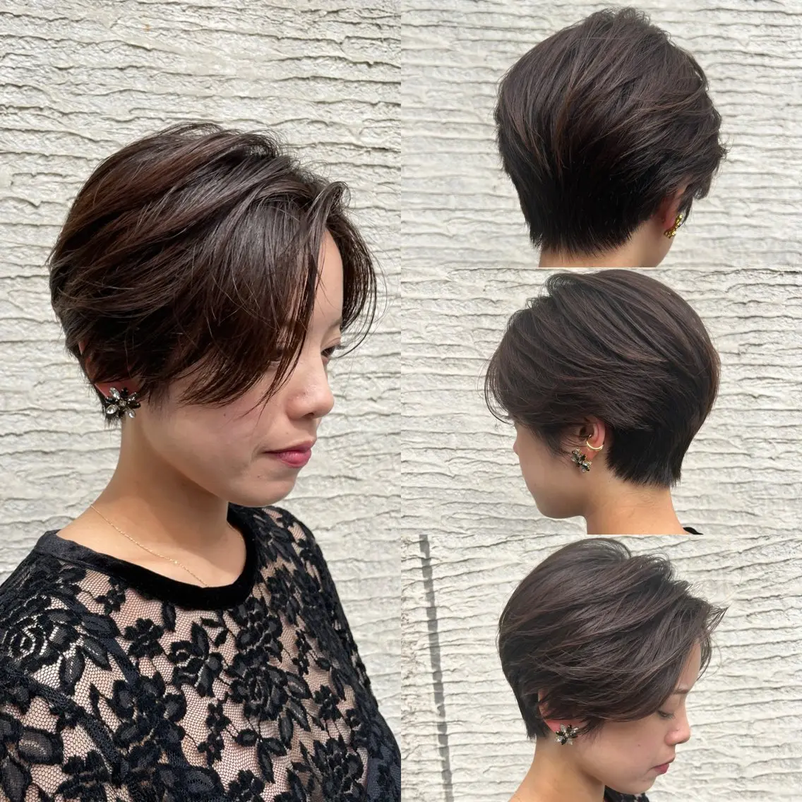 ショート ボブ レイヤーカット ショートヘア 北内 登真のヘアスタイル